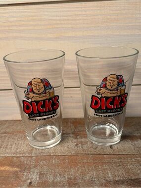 Fort Lauderdale Clear Pint Glass - Red Logo